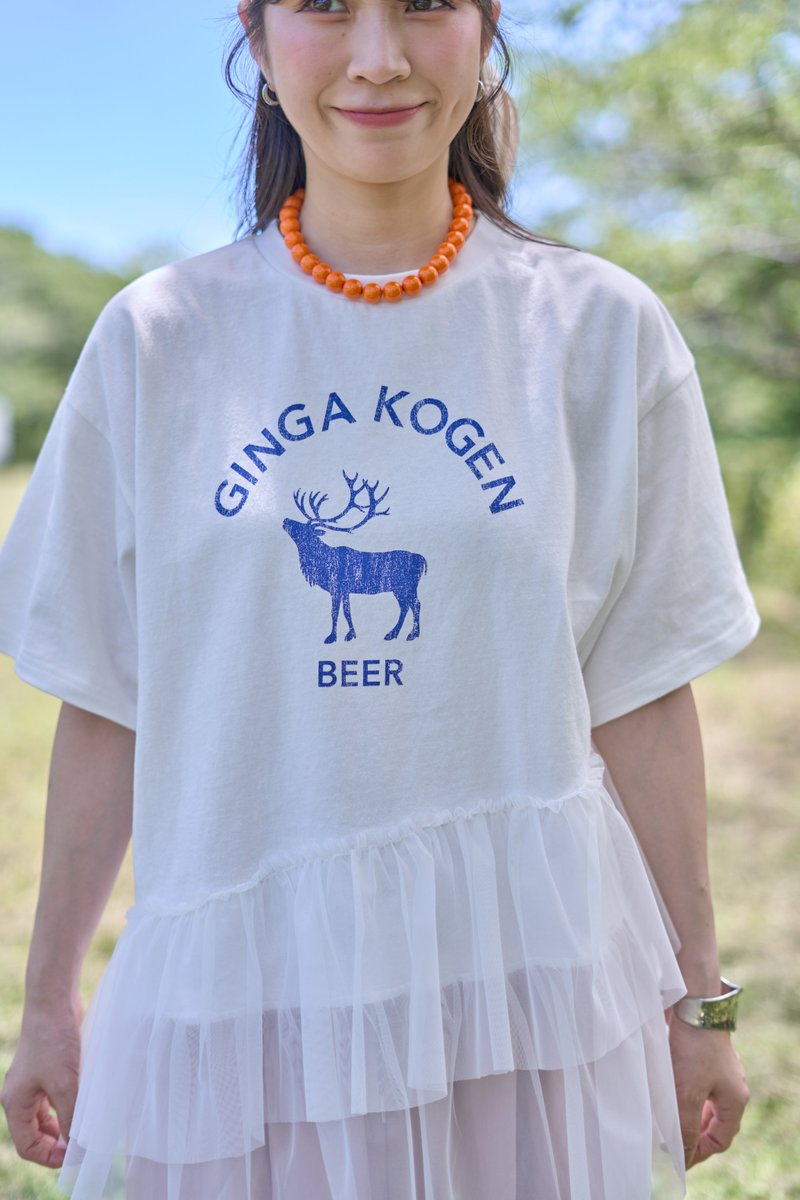gingakogenbeer's tweet photo. 「銀河高原ビールのTシャツが欲しい」

とお客様からお声がけ頂いていたのですが…この度earthmusic＆ecologyとのコラボで実現しました！

現在店頭＆通販で販売中なので覗いてみてね🦌https://t.co/hAWOlSc8fF https://t.co/wYRgYtQAob