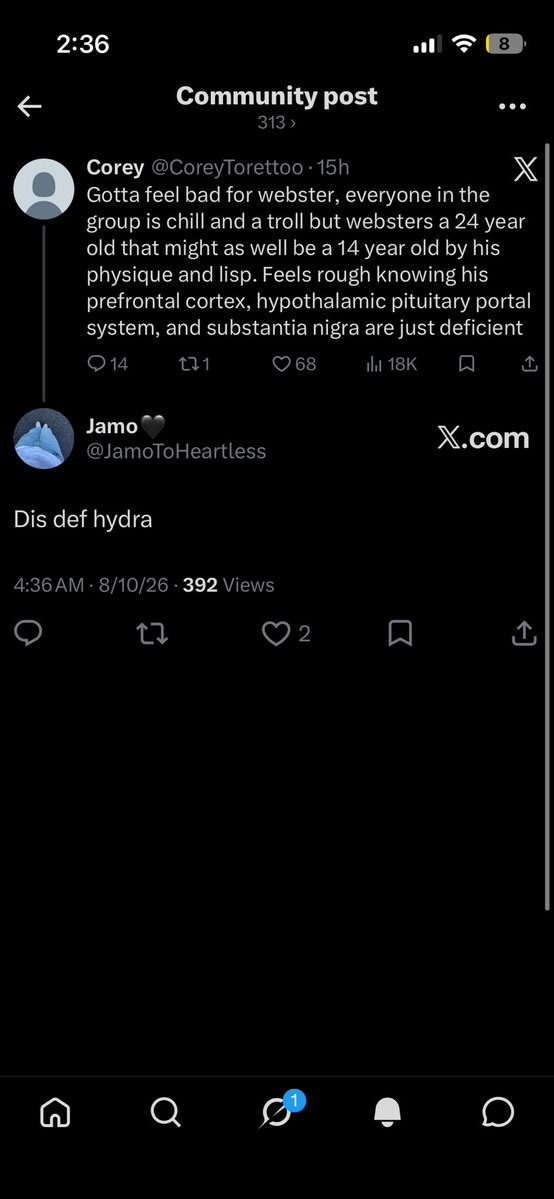 JamoToHeartless's tweet photo. Bro even liked it https://t.co/CDxJKipbLQ