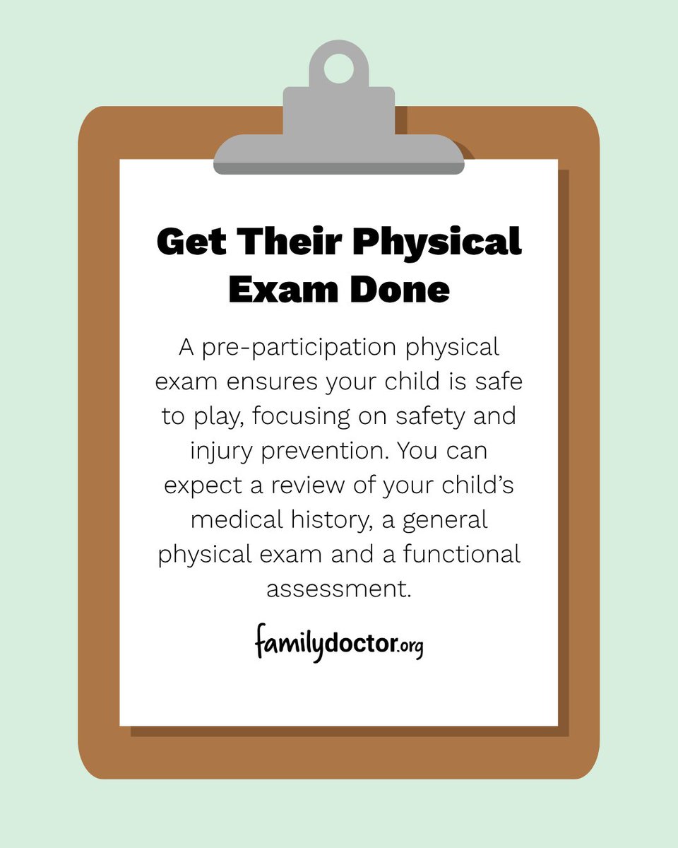 familydoctor's tweet photo. Fall sports will be starting before you know it! 🏅 Help make sure your young athletes are prepared for the season. Partner with your family doctor to help prevent sports injuries and support long-term health. Get more tips here: https://t.co/eEBg2dnihS https://t.co/ImgOPR1vwW