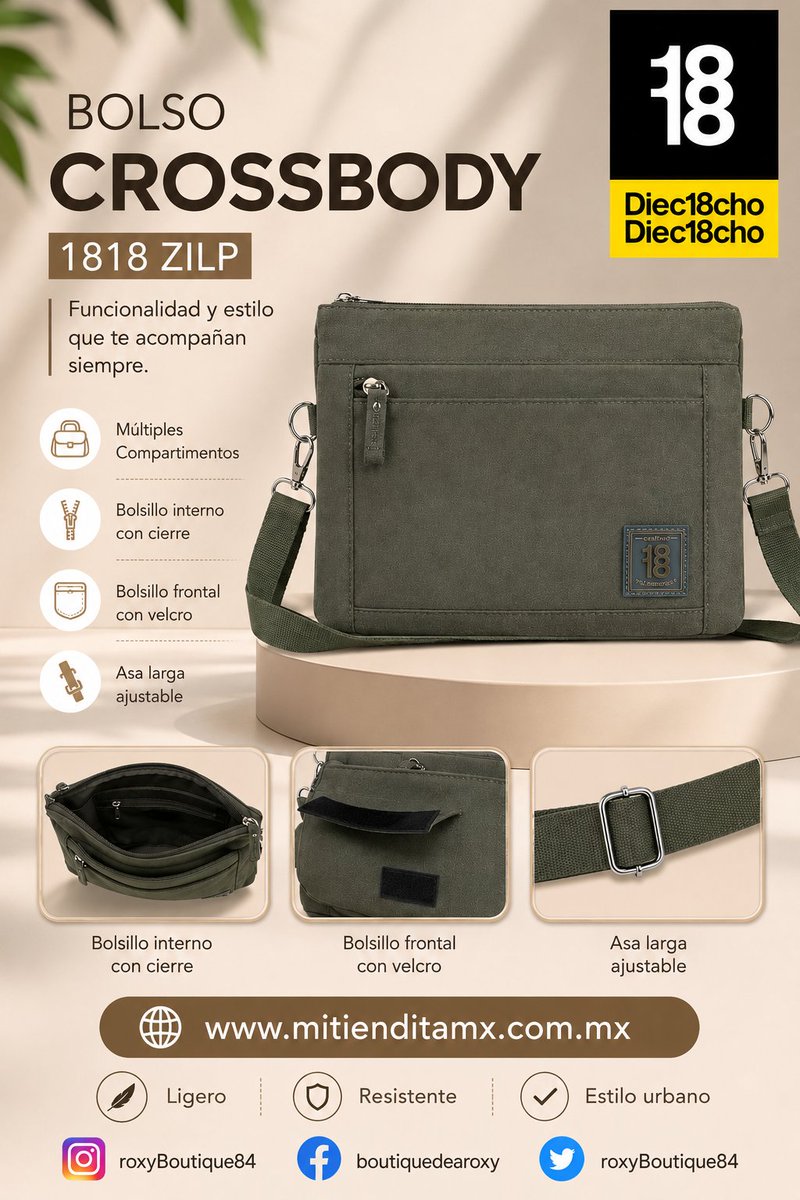 roxyBoutique84's tweet photo. Bolso 👜 #crossbody mediano 1818
Bolso de caballero o dama juvenil
Mas detalles 👉 https://t.co/oe0NzGhTTT
#bolsos #crossbody #1818 #gorett # #chenson #verano #regresoaclases #mitienditamx https://t.co/QYgl9Dmfkv