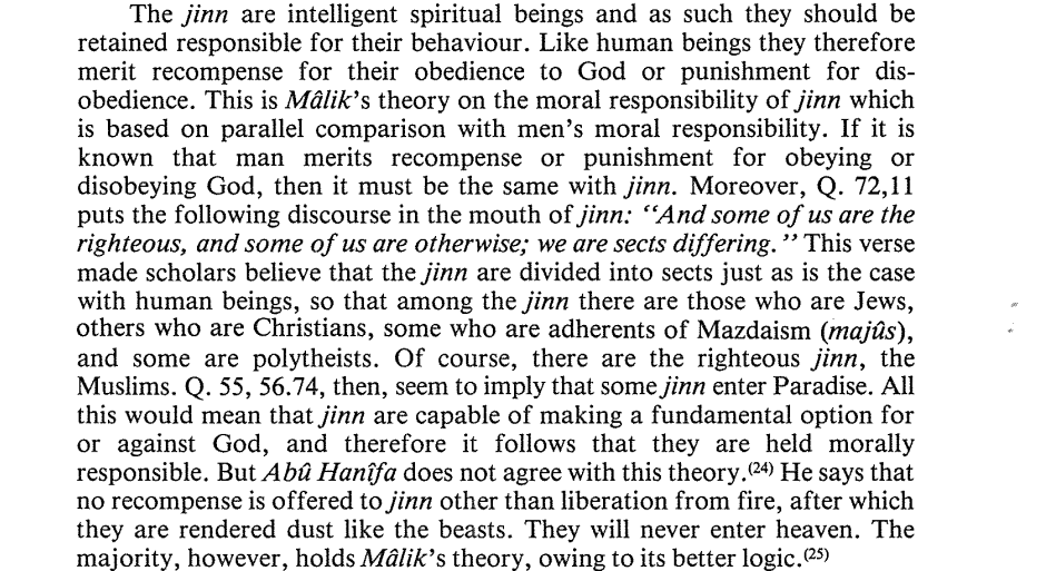 sendingsalawat's tweet photo. The theories of Imam Malik and Abu Hanifa on the possibility of jinn entering heaven: https://t.co/j8E39w4PI9