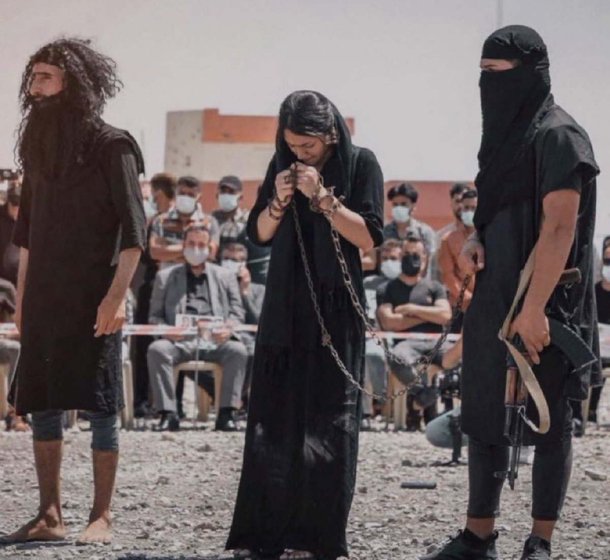 realMaalouf's tweet photo. What Muslims did to Yazidis in Iraq was so much worse than what is happening in Gaza.

Elderly women buried alive for being too old to be sex slaves.

Mothers forced to eat their own babies.

Young girls locked in iron cages and burned to death.

Yet not a single protest! Everyone who’s now protesting for Palestine was completely silent. Why is that?

Unlike the people of Gaza, the Yazidis never started a war!
