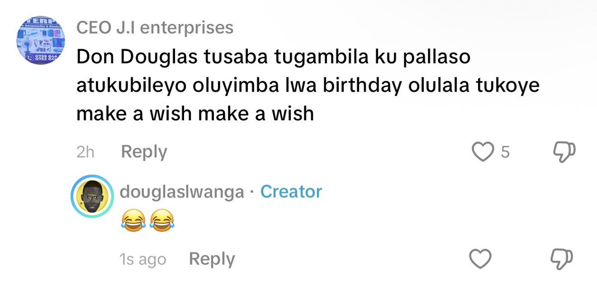 DouglasLwangaUg's tweet photo. Uncle Pallaso am a messenger dont shoot ssebo Twagala another birthday song @pallasomusic https://t.co/rV6lvugvpf