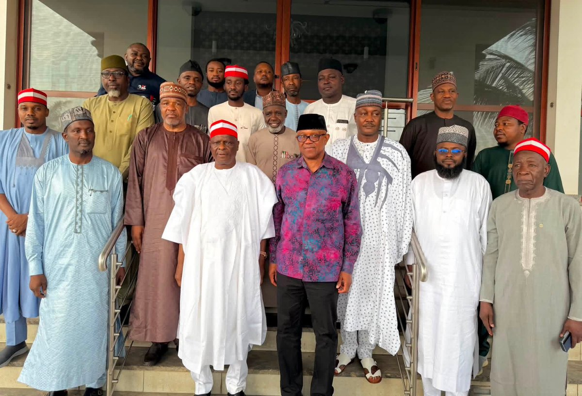 KTGMovement001's tweet photo. His Excellency, Mr. Peter Obi, the NDC Presidential Candidate, alongside His Excellency, Sen. Rabiu Musa Kwankwaso, PhD, FNSE, the NDC Vice Presidential Candidate, today, Monday (10th August, 2026) led a high-level meeting with NDC governorship candidates Barrister Ibrahim Muhammad Kashim of Bauchi State, Dr. Shamsu Aliyu of Sokoto State, and Admiral Sunusi Sir Kashim Ibrahim (Rtd.) of Borno State.

Also in attendance were Engr. Buba Galadima, NDC State Chairmen of Kebbi and Sokoto, Alhaji Mustapha Umar and Alhaji Bello Sani Yabo respectively, and other leaders, the meeting was held at Sen. Kwankwaso residence in Maitama, Abuja.

Saifullahi Hassan
Media aide to HE Sen Kwankwaso