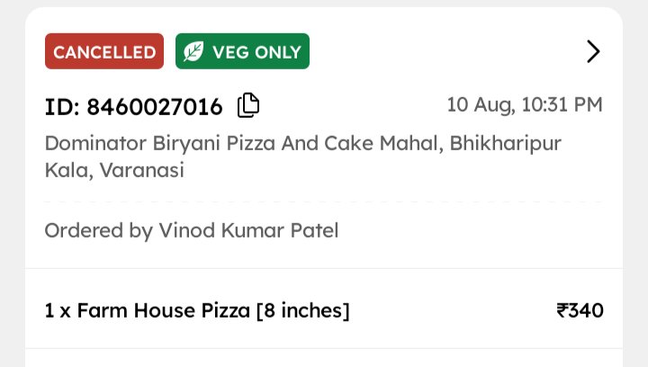 SK48545192's tweet photo. @zomatocare @zomato @zomatocare @zomato rider name was Gutam Prajapati who was miss behaving and threatening me later due to delay order got cancelled request you to terminate his ID so that such kind of rider should not damage the image of the zomato.he is dangerous for society as he threatened me https://t.co/TiTNQpVnpR