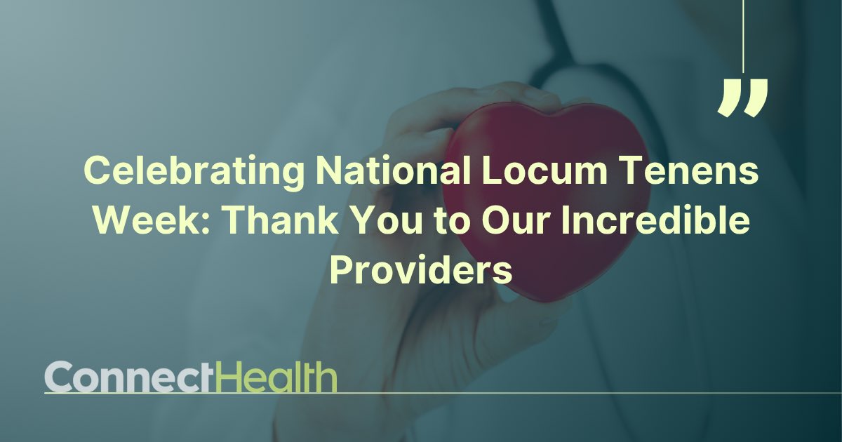 _ConnectHealth_'s tweet photo. This National Locum Tenens Week, we’re grateful for the dedicated providers who step in wherever and whenever patients need care most. Your expertise, flexibility &amp; commitment make a difference every day. Thank you for all you do!https://t.co/73h37pPCgC
#NationalLocumTenensWeek https://t.co/pOtnE5XqZz