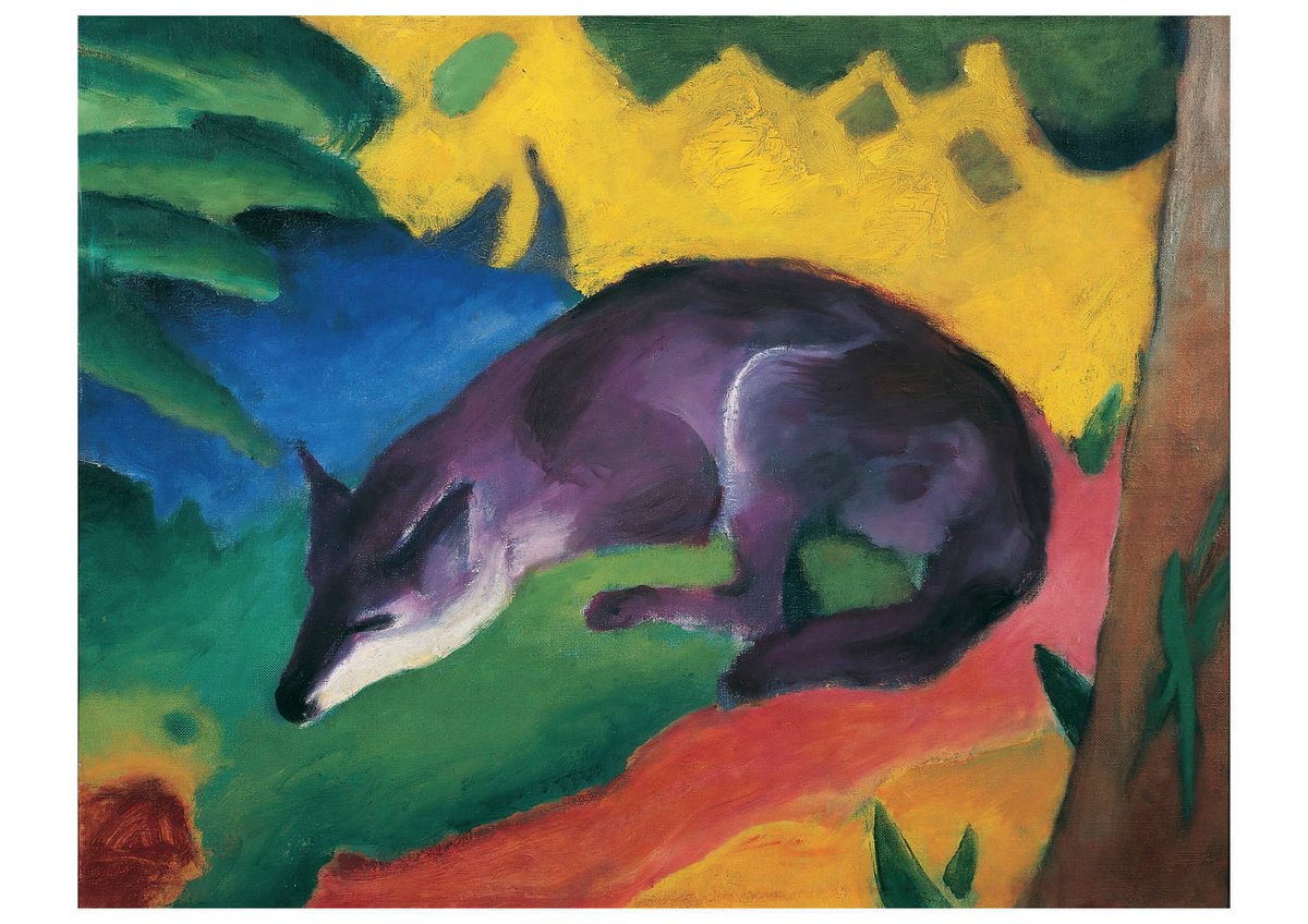 DuilleDesign's tweet photo. "Blue Fox". Franz Marc. 1911. 

Order your beautiful print: https://t.co/1r24bqEhtf https://t.co/d0404wMxmb