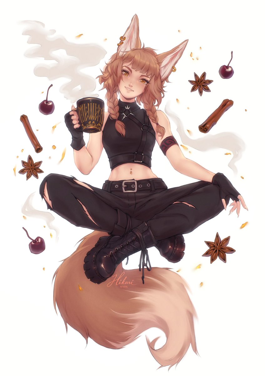 Not_Your_PA's tweet photo. Tea Khiara is done
Smoky black tea, cherry, cinnamon, star anise 
And Мещера on the mug. It fits her suspiciously well  🖤 

What tea would your OC choose? https://t.co/hwXjsy3Gak