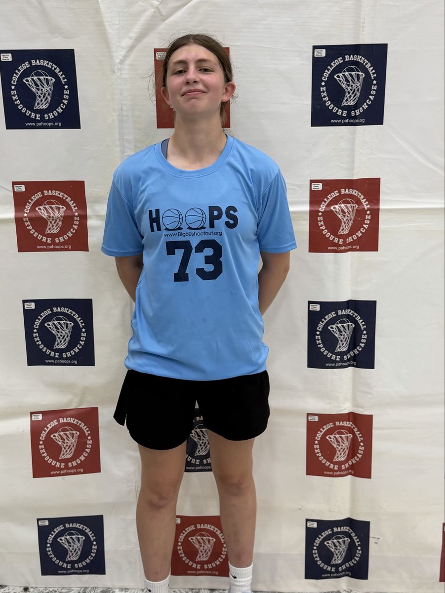 big60shootout's tweet photo. Game MVP Alert!

Nora Conte *2nd MVP* (#73, Team Light Blue) | Smithfield | Class of 2028

Congrats to Nora on being recognized by our staff as the MVP of her game at the Big 60 Individual College Exposure Showcase. https://t.co/lSfLfAsoQr