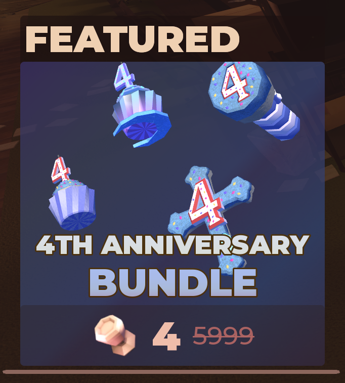 DoorsRoblox's tweet photo. For anyone who missed last year's bundle, make sure to grab this year's 4th anniversary bundle, only 4 Knobs! Make sure to grab it before its gone, it'll be rotating out of the shop on September 1st.

#DoorsDay 3/5 https://t.co/H0NDf22FOB