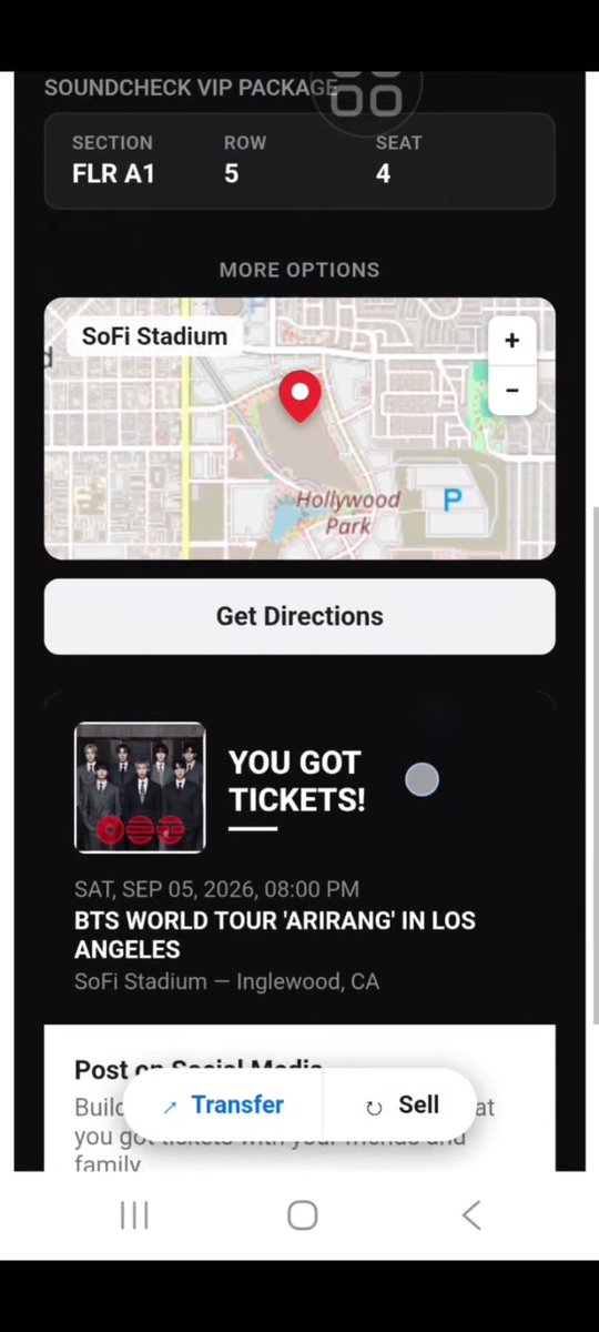 Hellen423075's tweet photo. Los Angeles ARMYs💜WTS 2x SoundCheck VIP BTS ticket at SoFi Stadium Inglewood, CA
🗓️ Sunday, Sept 6
FV!

 ISO x wtb x wtt x hobi x namjoon x Jimin x taehyung x m&amp;t bank stadium x Jungkook x Arlington x bts_worldtour_arirang
 #bts #bts_arirang #bts_worldtour_arirang_baltimore https://t.co/bpNTBb4uWW