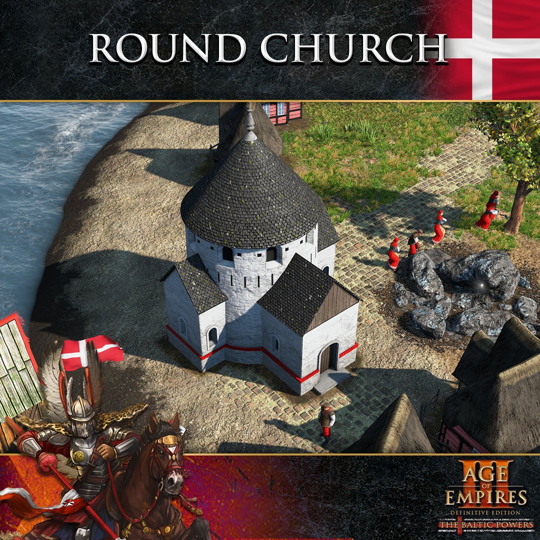 AgeOfEmpires's tweet photo. Defend your land with the Round Church in #AoEIII: DE - The Baltic Powers ⚔️

This unique Danish building is particularly effective against Mercenaries and Outlaws, and can be constructed three times. https://t.co/aB15hwIKH5