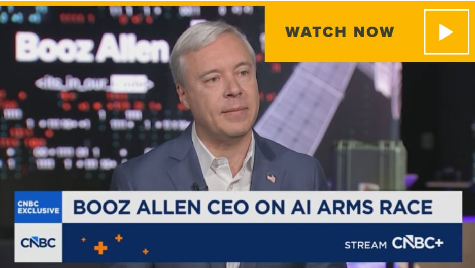 BoozAllen's tweet photo. AI is changing the speed, scale and economics of cyberattacks. Traditional defenses can’t keep pace. 

This morning at The Helix, Booz Allen’s Center for Innovation, our CEO Horacio Rozanski spoke with @CNBC's @MorganLBrennan about the global AI arms race and what it takes to defend against AI-powered adversaries—from building agentic cyber capabilities to fighting AI with AI. 

Through our Vellox cyber product suite, we’re putting decades of cyber expertise and real-world tradecraft to work to help our customers operate at AI speed and defend what matters most. 

Watch the full interview to hear more: https://t.co/xgdg3T6sSC  

Learn more about Vellox: https://t.co/YtpGZpqlNc