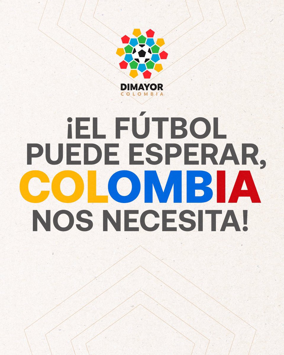 PSierraR's tweet photo. 🚨 NO se jugará el fútbol en Colombia esta semana 🇨🇴 https://t.co/Oo3HdriUwq