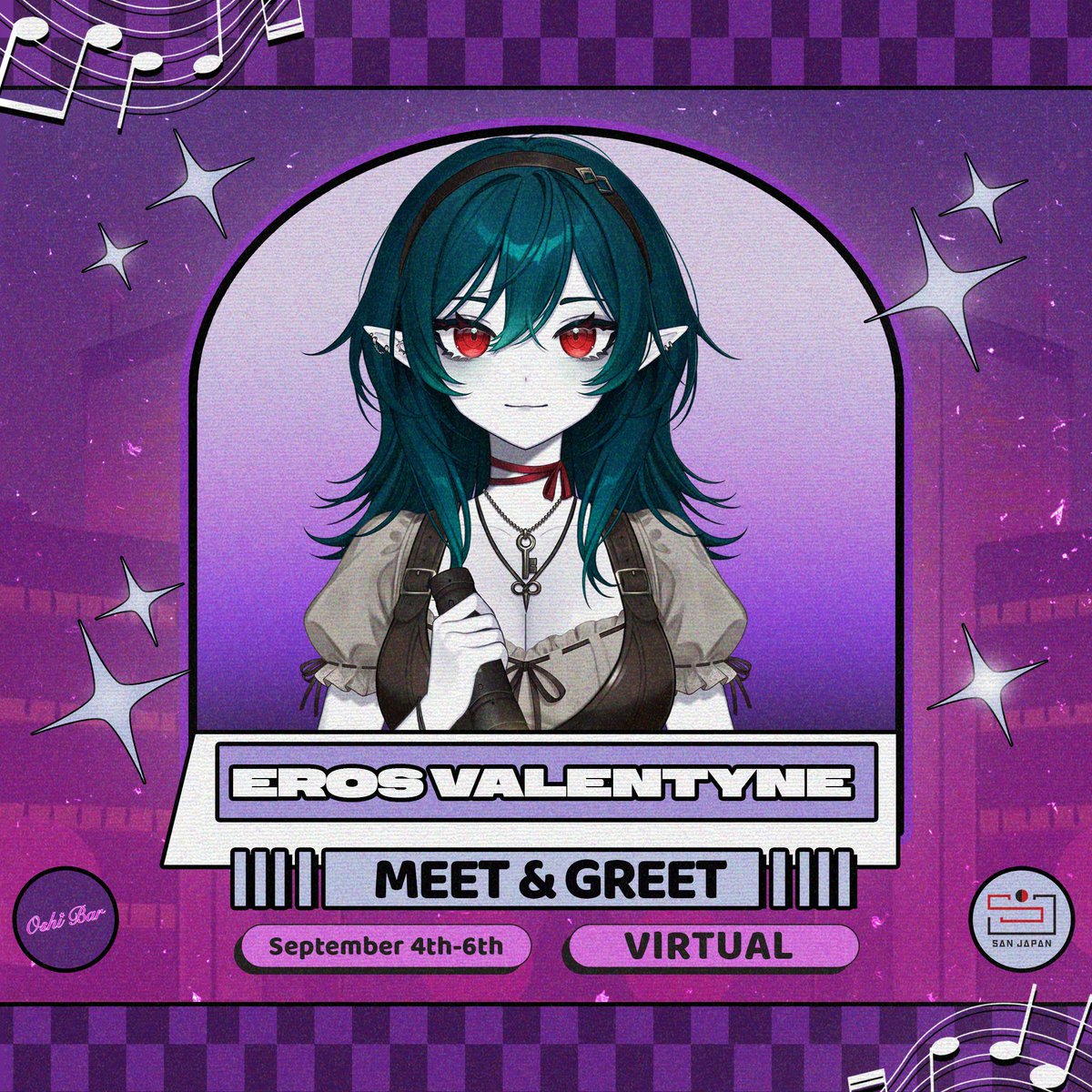 theoshibar's tweet photo. Can we get a MASSIVE cheer for our next San Japan M&amp;G guests!!! Coming to see you this SJ weekend is Eros, Aru, Adi &amp; Rem!

Make sure to come meet them or say hi again! Trust us they're just as excited to see you all again too!

Cheers🥂 https://t.co/3Z7C5oMOCZ