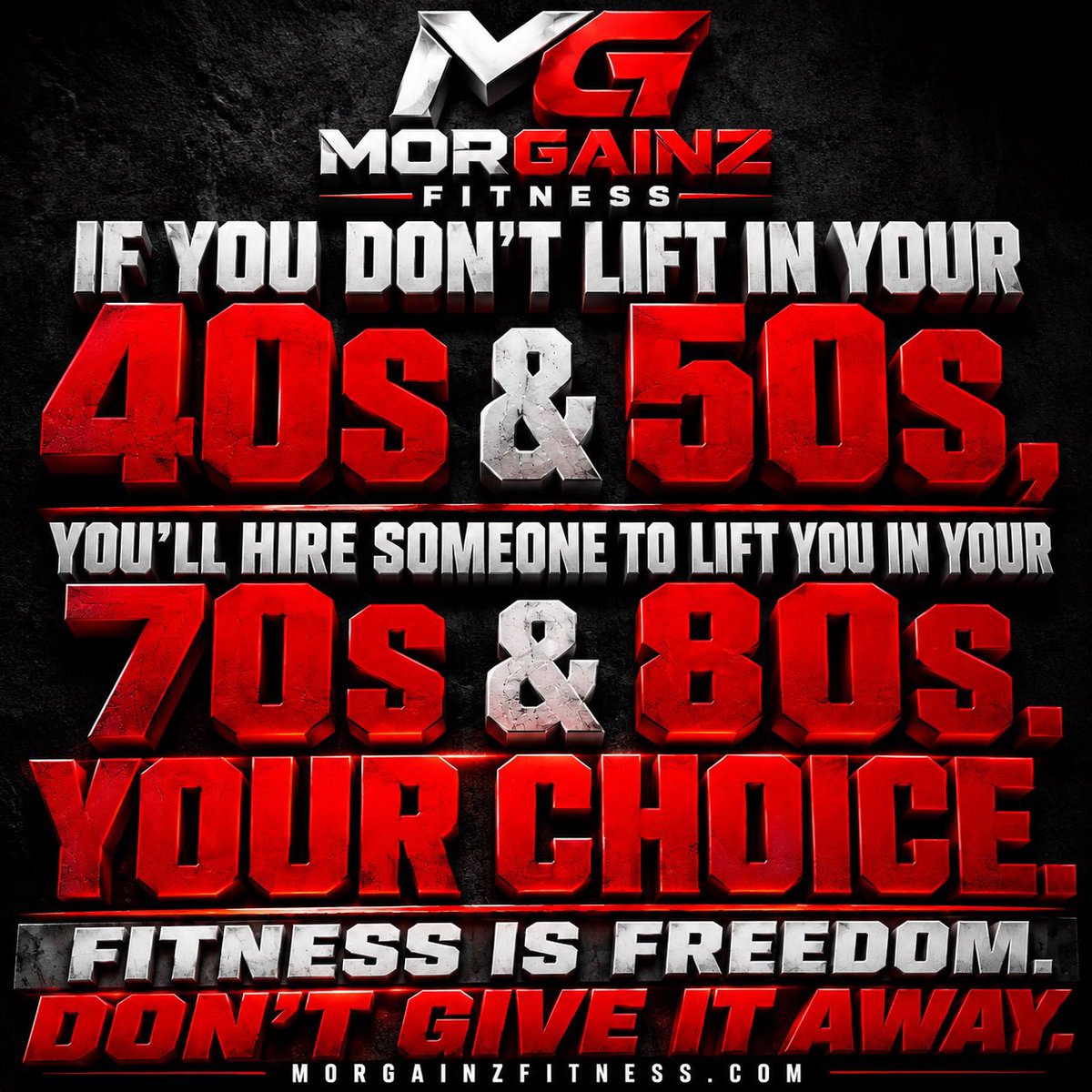 MorGainzFIT's tweet photo. Your future strength is being built today.

Most people don’t wake up at 70 and wish they had spent less time taking care of themselves. They wish they had more energy, more mobility, and more independence.

Strength leads to freedom to live your life the way you want! https://t.co/fICgnQ4XHK