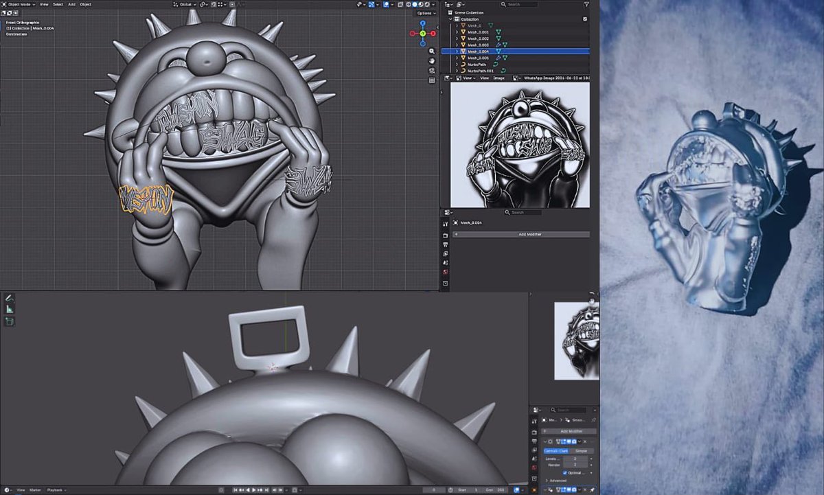cusmax_'s tweet photo. Custom Stylized Character for 3D Printing
A high-detail stylized character sculpt created from a Sketch concept and optimized for 3D printing. Designed with clean topology, intricate details, and print-ready geometry while staying true to the original artwork.
#3DDesign #3dprinting #3dartwork