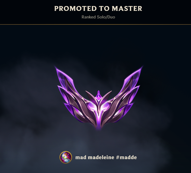 pandolynn2004's tweet photo. omg my smurf got masters now i am worthy 🥺 https://t.co/ESuesrlDjI