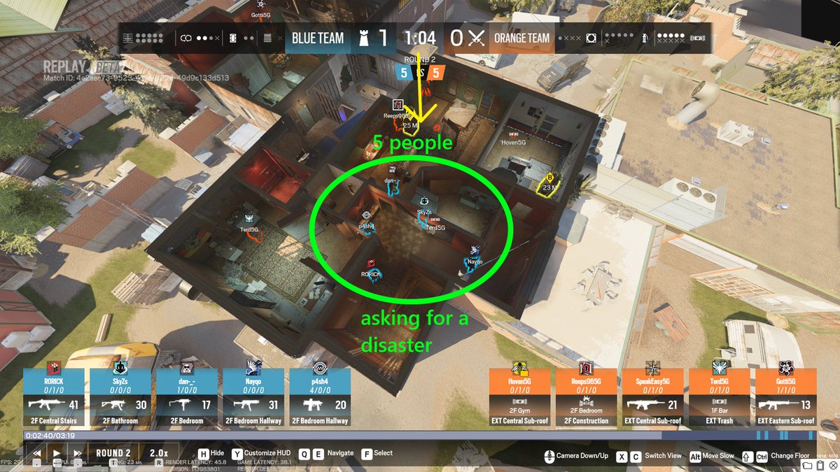 sirKaosx's tweet photo. Even with having 5 people pushed in/around the objective, Azami blocking off the Jacuzzi's hard breach, VP still won the round - pretty impressive. https://t.co/Z3F9rl1xUK