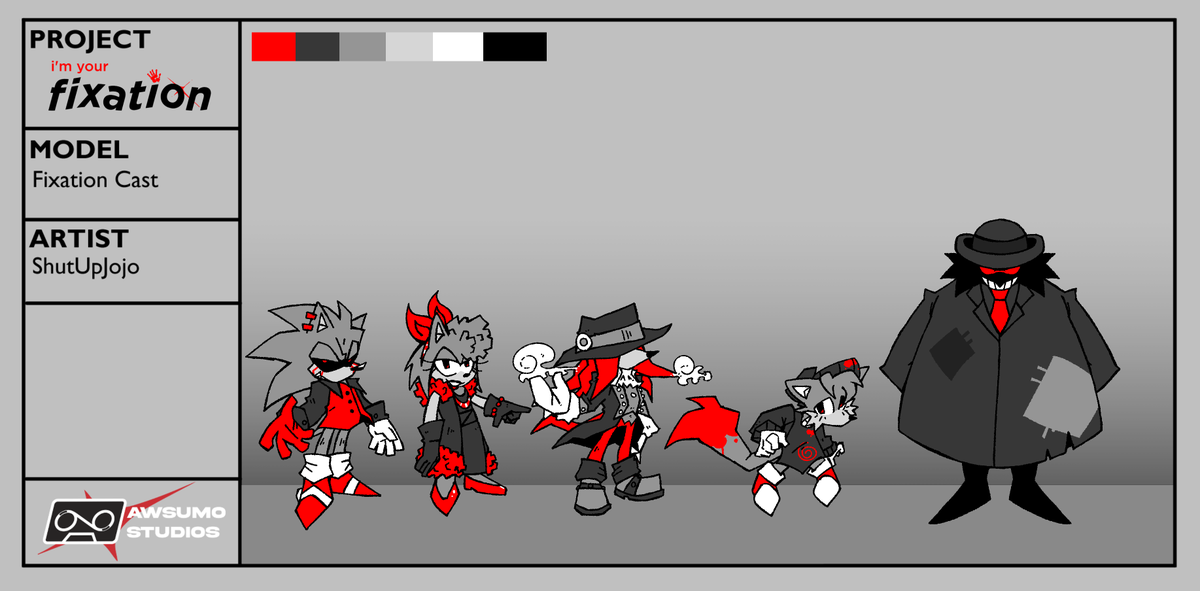shutupjojo_'s tweet photo. Official reference sheet for the cast of I'm your Fixation!
Seperate renders below ⭐️#imyourfixation🧵 https://t.co/BLPctG6w8s