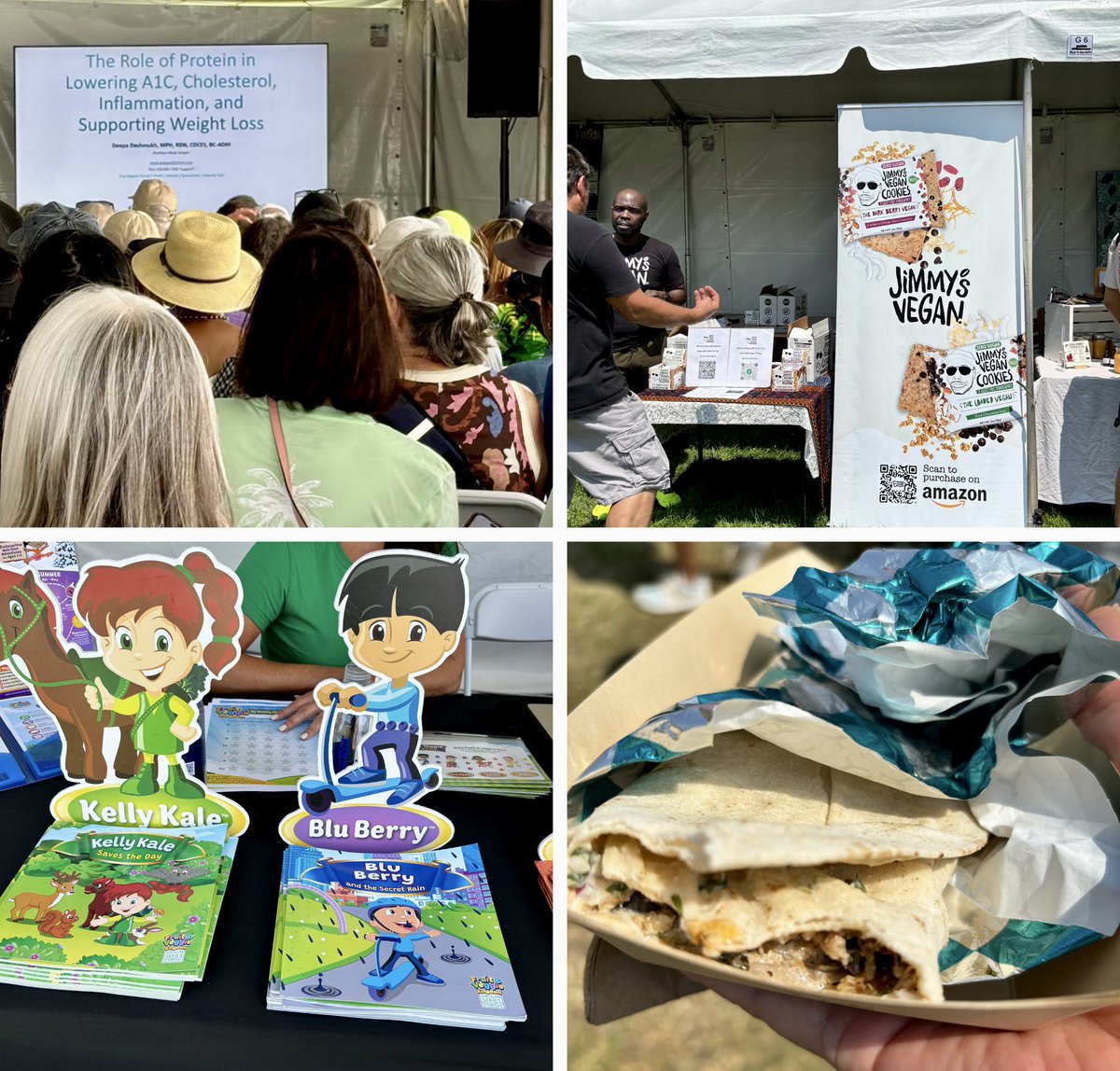 PlantBasedSuzy's tweet photo. 🍊🌱🍅🥑🥕Had a fun time this weekend at @VeggieFest Great speakers, vendors and lots of good food😋 https://t.co/QNhIxlTR0Y