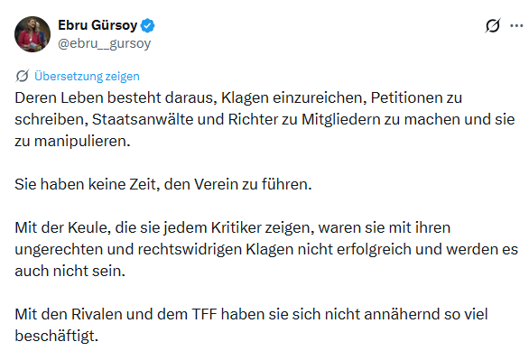 FBD_Original's tweet photo. Die ehemalige @GalatasaraySK  Mitarbeiterin Ebru Gürsoy @ebru__gursoy  legt nach und leaked, dass 6S statt den Verein zu führen, lieber Richter und Staatsanwälte zu Mitgliedern macht und sie manipuliert.

Kennt ihr die Story noch nicht? wir haben es unten angeheftet.

Teilen!!!!! https://t.co/1beuEViycM