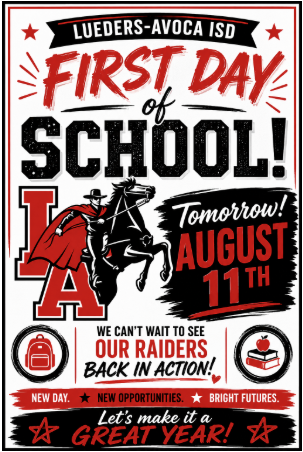 Lueders_Avoca's tweet photo. Welcome Back to School!!!!! https://t.co/s2q8unfsBY