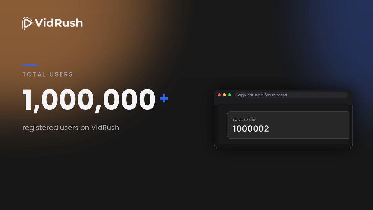 checkiamsiam's tweet photo. @vidrush, we have 1M registered users now 😇 https://t.co/WnDDd8vG5f