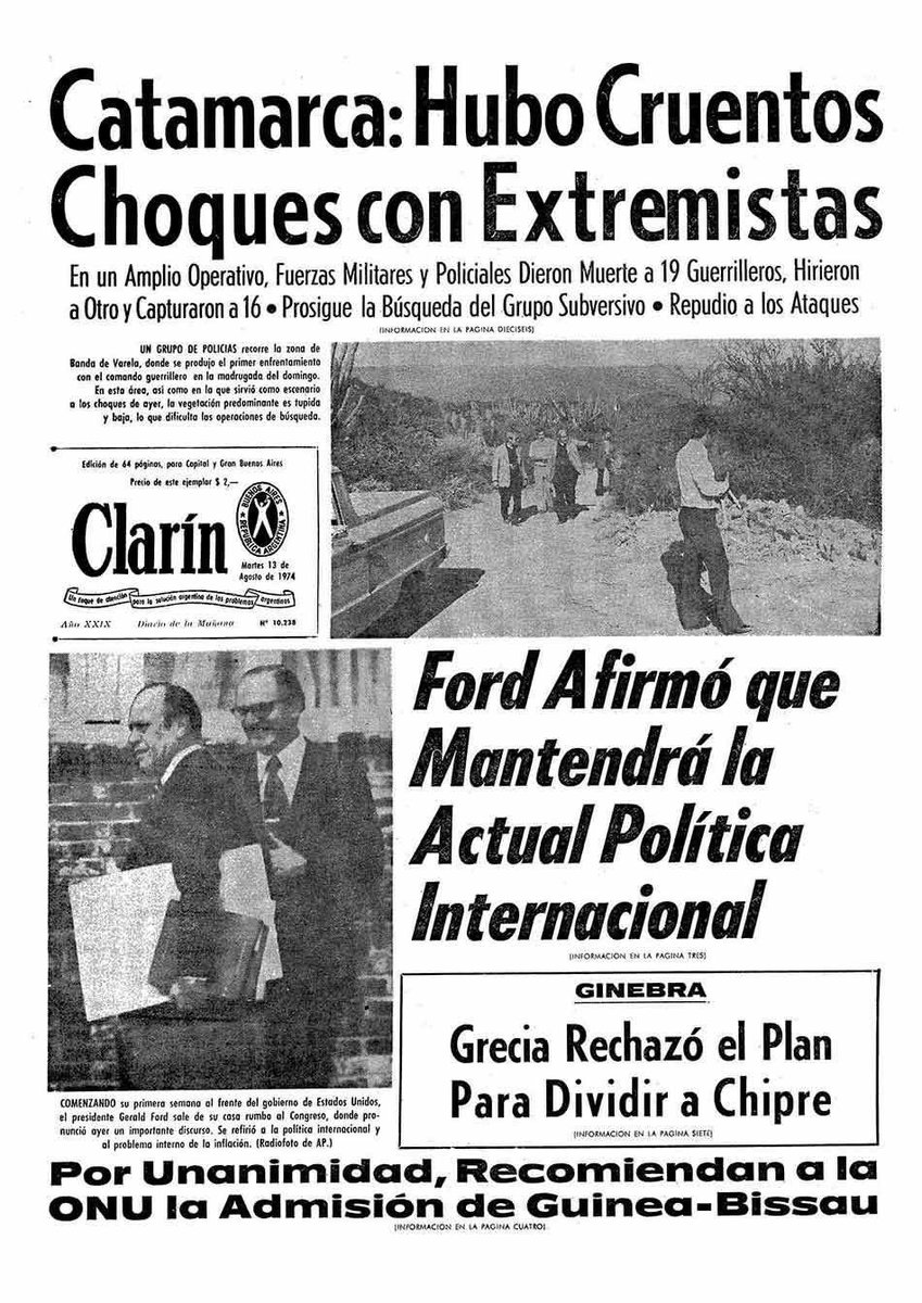 DanielS93481031's tweet photo. Historia no relato 
En la noche del 10 al 11 de agosto de 1974, en pleno gobierno constitucional el ERP realizó 2ataques simultáneos a unidades del Ejército. Uno contra el Regimiento de Infantería 17 en Catamarca, que fue frustrado, y el otro contra la Fabrica Militar https://t.co/hDAId6osKH