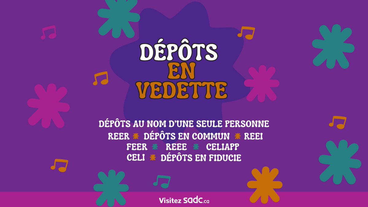 sadc_ca's tweet photo. 🎸 Les connaissances financières en tête d’affiche! 
Pensez à l’affiche d’un festival d’été: chaque scène accueille un groupe différent qui joue sa propre musique. Le résultat: une protection globale qui peut dépasser 100 k$! 
En savoir plus: https://t.co/84bEvJjaLn https://t.co/ioXaRoibT0