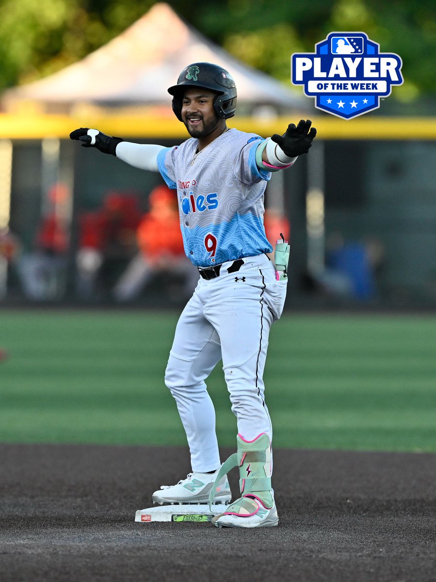 EugeneEmeralds's tweet photo. On A New Level ⚡️

Jhonny Level has been named Northwest Leauge Player of the Week!

Another BIG honor for an Ems team building momentum toward the Championship Series. 

Congratulations Jhonny!

📷: @cstrobeck I #RootedHere https://t.co/oWR7PBunqB