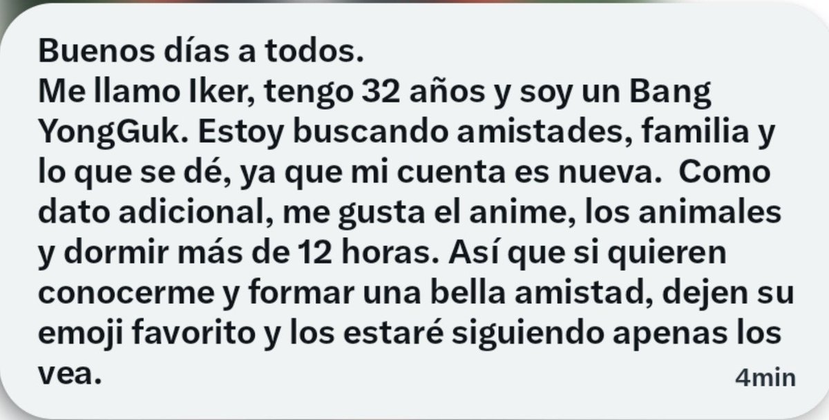 LueurConfession's tweet photo. 💫: Aqui tenemos a Iker que viene en búsqueda de familia, amistades, o lo que sea que se de, nos cuenta sobre sus gustos, si estan interesados dejen su puntito o su emoji favorito y los estara siguiendo apenas los vea! https://t.co/m8WufPrHOx