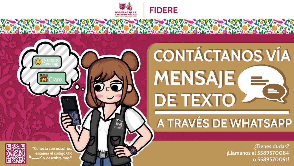 FIDERECDMX's tweet photo. Cuando tengas alguna duda a cerca de tu crédito #INVI, puedes mandarnos un whats app y con gusto nosotros te ayudaremos https://t.co/ZuZEfV0MX4