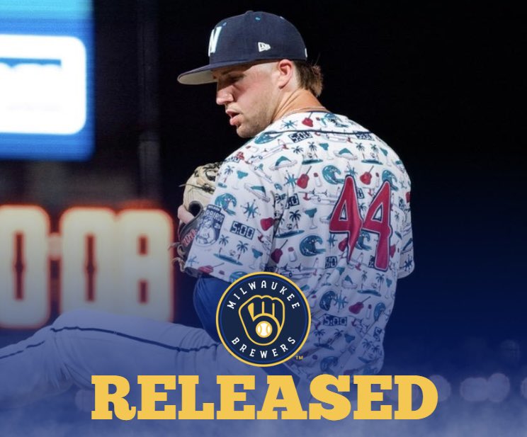 thebrewersfarm's tweet photo. 8/10/26- #Brewers release RHP Bryce Schaum https://t.co/6avuSUquS9
