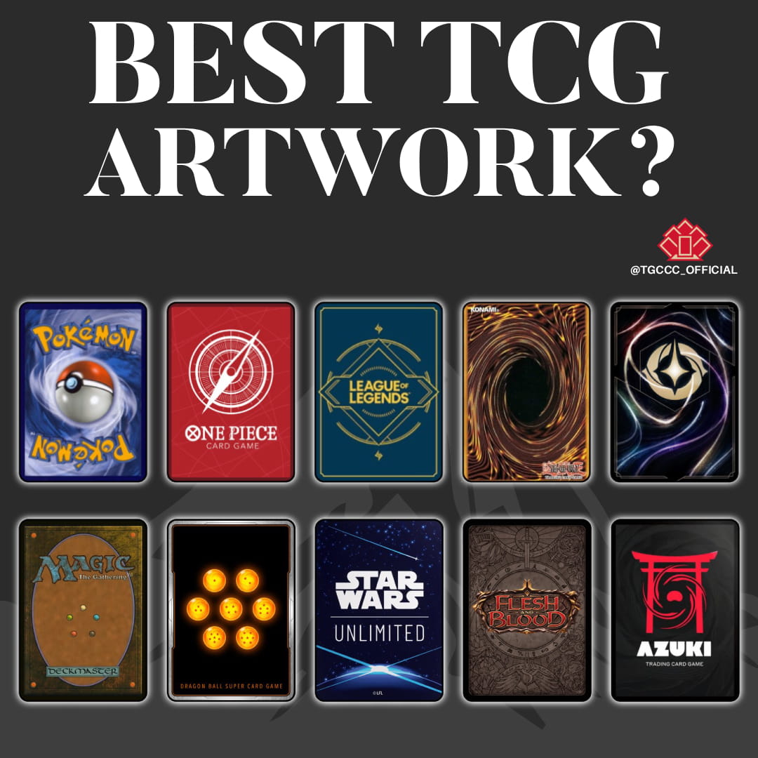 tgccc_official's tweet photo. X user Seven (@7316) shared this awesome artwork featuring the backs of some of the most iconic TCG cards, and it got us thinking:

Which card game has the best card-back design? 👀

Drop your pick in the comments! 👇

#TCG #TradingCards #PokemonTCG #CardCollectors #TheHobby https://t.co/KZ2ffNgHtX
