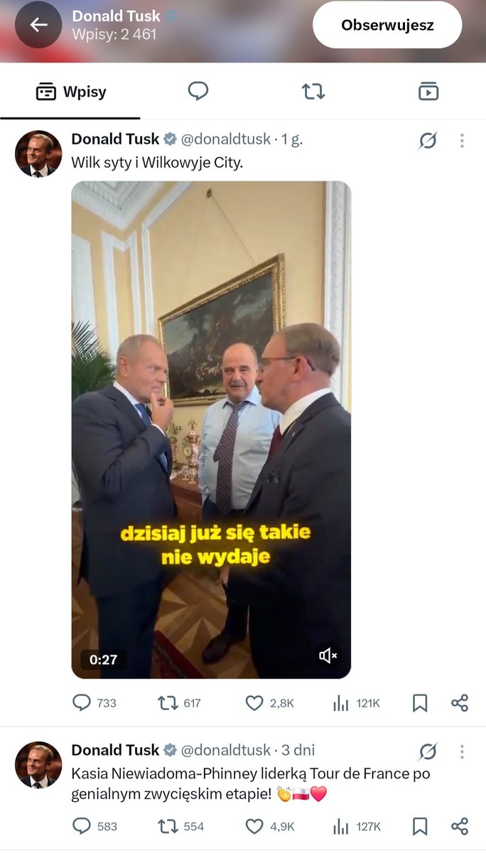 MarianskiMario's tweet photo. Zastanawia mnie, dlaczego premier poważnego ponoć państwa ma tak wysoki udział procentowy trywialnych/infantylnych wpisów na X. 🤔
Dziś głośno o aferze dot. członków jego partii wyłudzających z KARR kasę dla powodzian.
Tymczasem ostatnie wpisy @donaldtusk 👇 (o KARR wpisów brak). https://t.co/fXwxdqq8EL