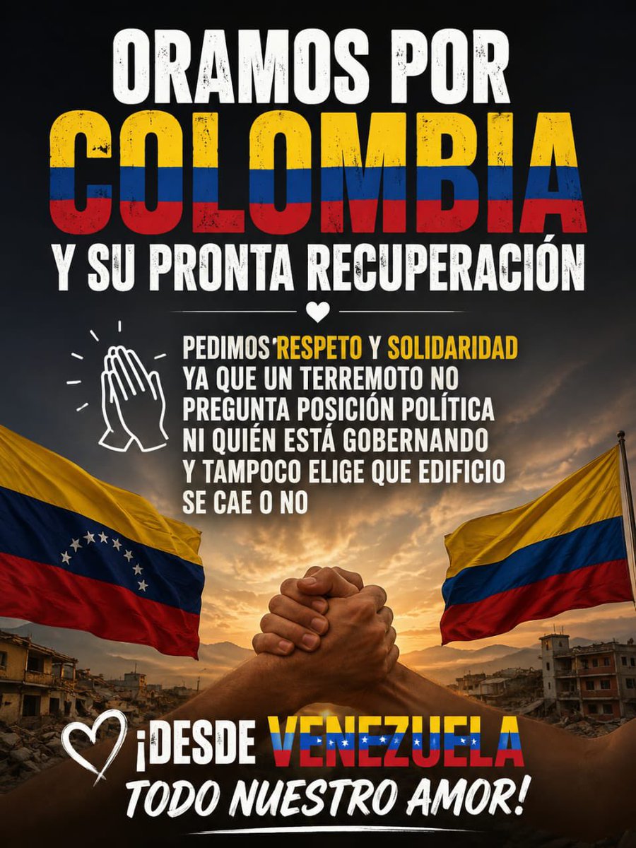 SKtira24's tweet photo. Oramos por COLOMBIA y su pronta recuperación… https://t.co/6HZAAzYZ3l