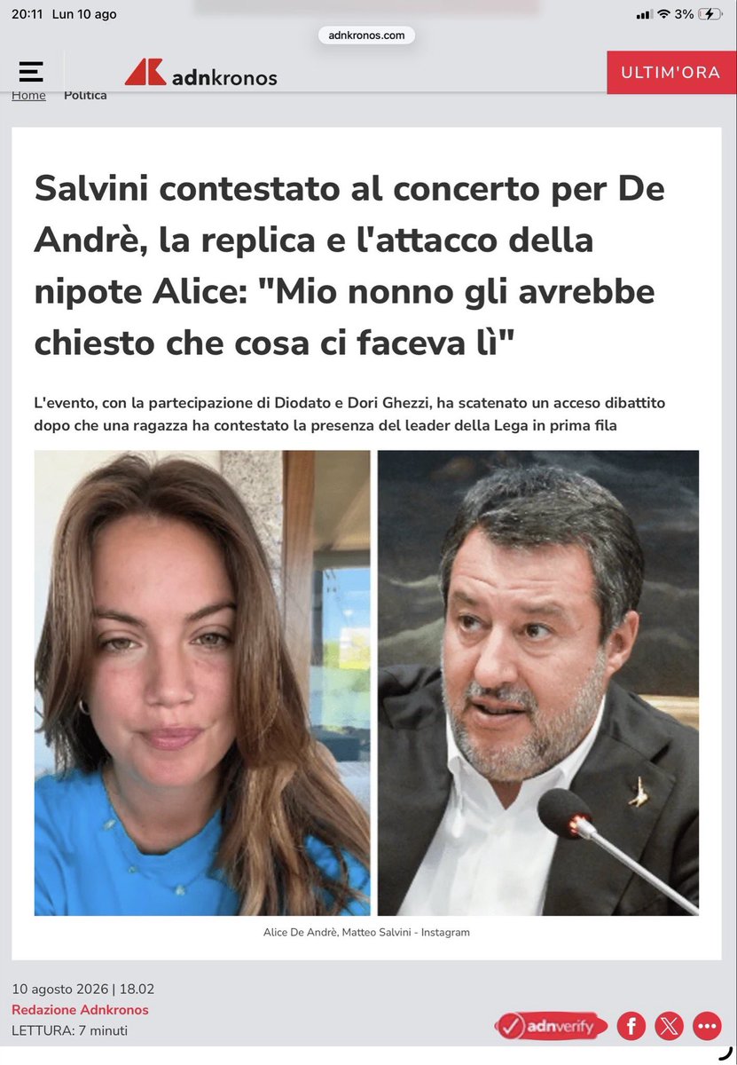 BoccardoReal's tweet photo. Cara Alice, la prego, taccia. 
Non confermi ulteriormente l’adagio che dice che all’ombra dei giganti crescono solo nani. 
Suo nonno aveva e ha avuto l’intelligenza e l’Anima di parlare di Libertà. 
Contro il Potere quale esso sia. 
Per le Radici. 
Libertà che lei oggi esercita anche grazie a lui, e che però usa stupidamente e da conformista, forse in cerca dei soliti dieci minuti di notorietà. 
Si vergogni. 
Si ascolti “Il Conformista” di Gaber, per non doverle citare la Poesia di suo nonno, e impari cos’è il merito. 
Essere la nipote di qualcuno è un importante retaggio, che andrebbe onorato. 
Ma non è un merito. 
Suo nonno glielo ha spiegato con la sua Opera meglio di come io potrei mai fare. Ma serve ascoltare. 
Detto questo, ragazzina? Ma vaffanculo.