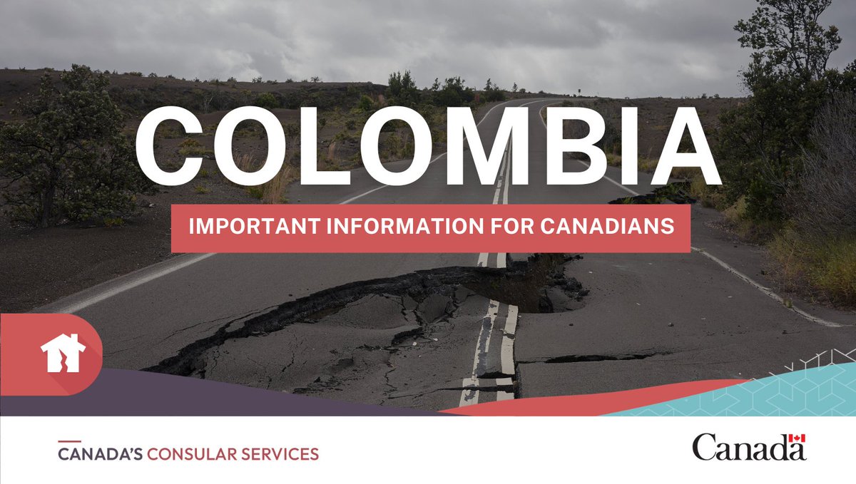 TravelGoC's tweet photo. #Colombia: A magnitude 7.4 earthquake struck near #SanJoséDePalmar in #Chocó, resulting casualties and damage in several cities. Follow the instructions of local authorities, including evacuation orders. https://t.co/oqMztvoLwq https://t.co/MpdvJ42RCE