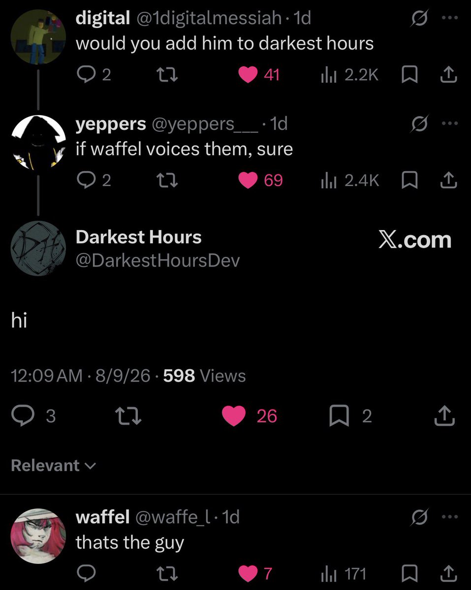DH_News_RBLX's tweet photo. 🗞️ News 🗞️ 

Peeler may possibly be coming to Darkest Hours!

#darkesthours https://t.co/yJfZgoSv0V