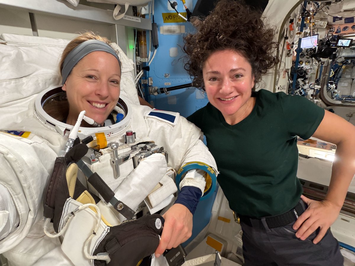 Space_Station's tweet photo. The next spacewalk is set for Tuesday, Aug. 18, with astronauts Anil Menon of @NASA and Sophie Adenot of @ESA. The Expedition 75 crew is preparing for the spacewalk while keeping up with physics and human research. More... https://t.co/SP0iaJQYrX https://t.co/0L11qeGQVh