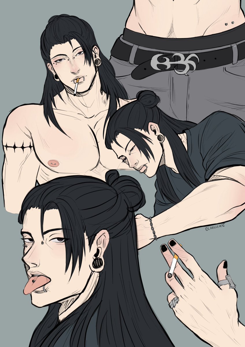Lavellearts's tweet photo. Colored in the sketch page of Alternative Geto <3 

#jjk #suguru https://t.co/dyYZ1ZxHke