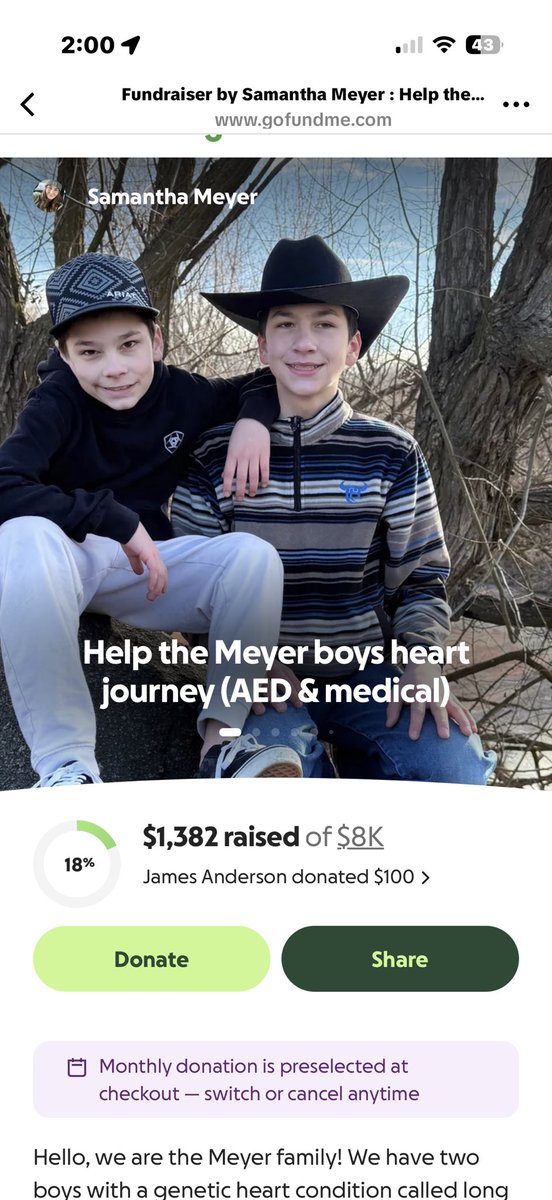 DonaldMeye70171's tweet photo. If you’re unable to donate would you be willing to share this out? Our boys really need an AED machine. https://t.co/JZlR9jO6Iq https://t.co/QHFV6zrduo