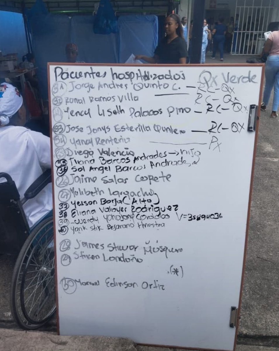 nikyfert's tweet photo. Lista de Hospitalizados en el Hospital 🏥 San Francisco de Quibdó… La señal esta muy mala, Hay un punto donde hay internet pero está apunto de Colapsar en Quibdó: Farmacia magistral de la Tercera… #SosChocó #terremotoChocó  #SismoHoy #SismoChocó https://t.co/eqVUbp4mSc