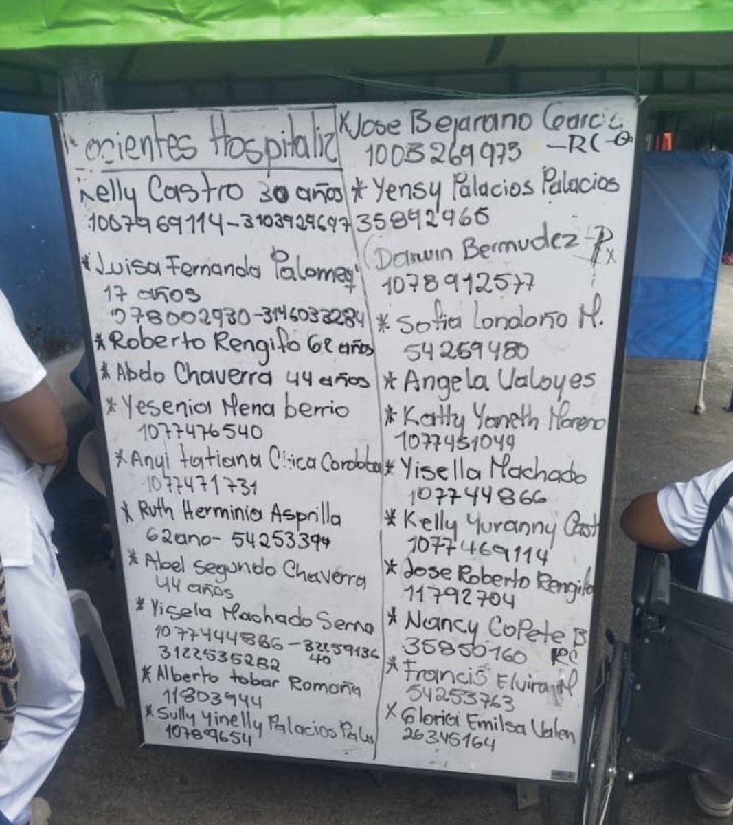 nikyfert's tweet photo. Lista de Hospitalizados en el Hospital 🏥 San Francisco de Quibdó… La señal esta muy mala, Hay un punto donde hay internet pero está apunto de Colapsar en Quibdó: Farmacia magistral de la Tercera… #SosChocó #terremotoChocó  #SismoHoy #SismoChocó https://t.co/eqVUbp4mSc