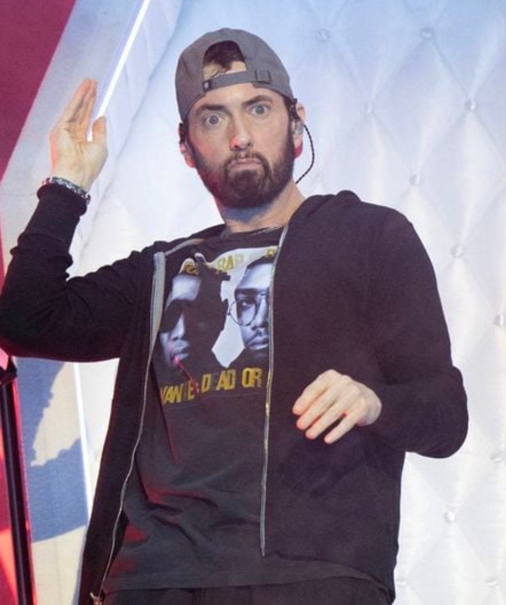 Poncarose1's tweet photo. This is the exact face we make when Em posts literally anything except new music. 🎶😂🤪 https://t.co/juc1DsMse3