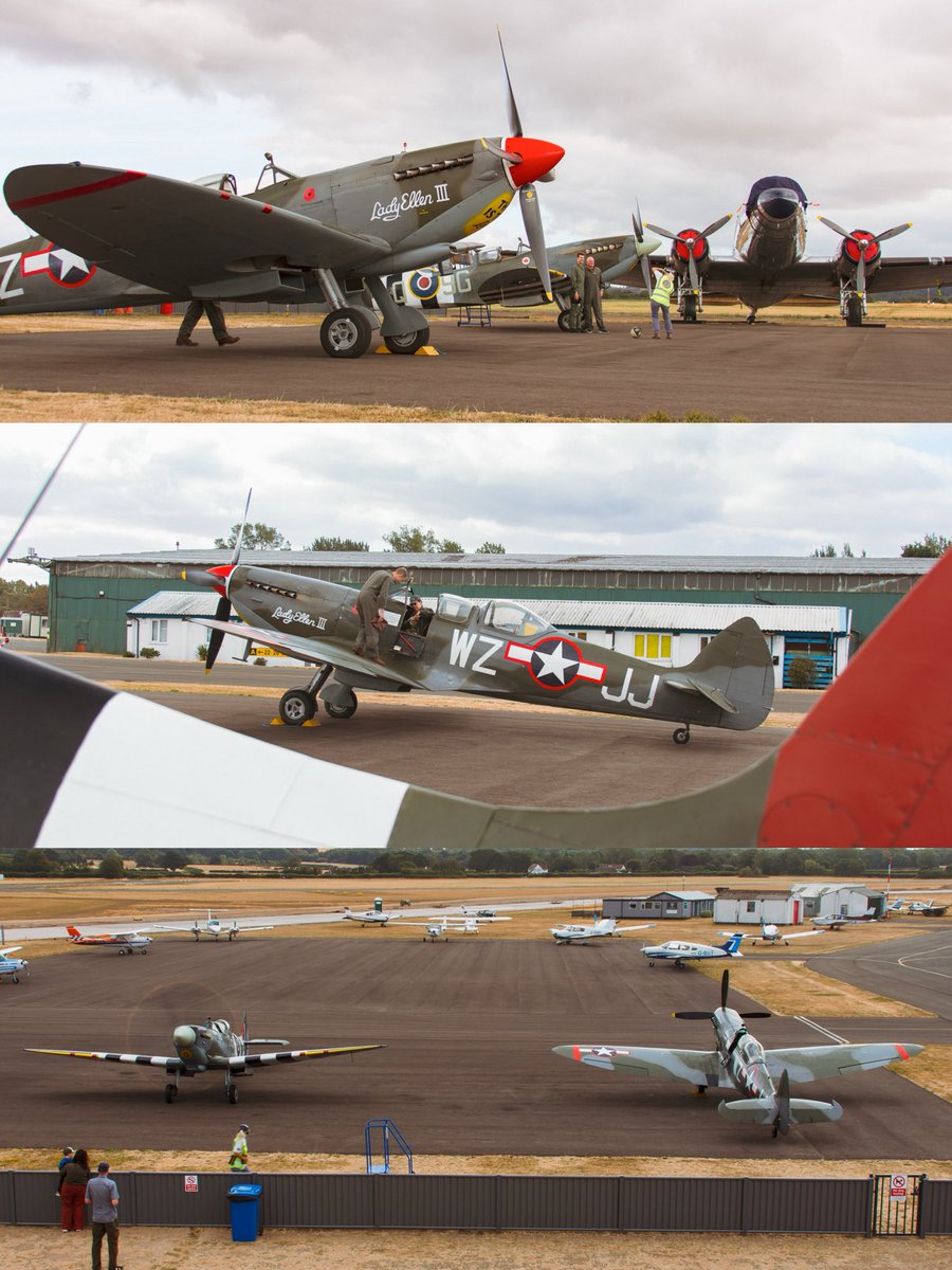 WHGA's tweet photo. What a way to round off our 4th and final day of @SpitfireBigginH flights for 2026! 

Today we were treated to a pair of Spitfires operating throughout the day, giving the airfield a real buzz and putting plenty of smiles on faces.

It’s been a pleasure welcoming so many of you! https://t.co/JX9Qfprnym