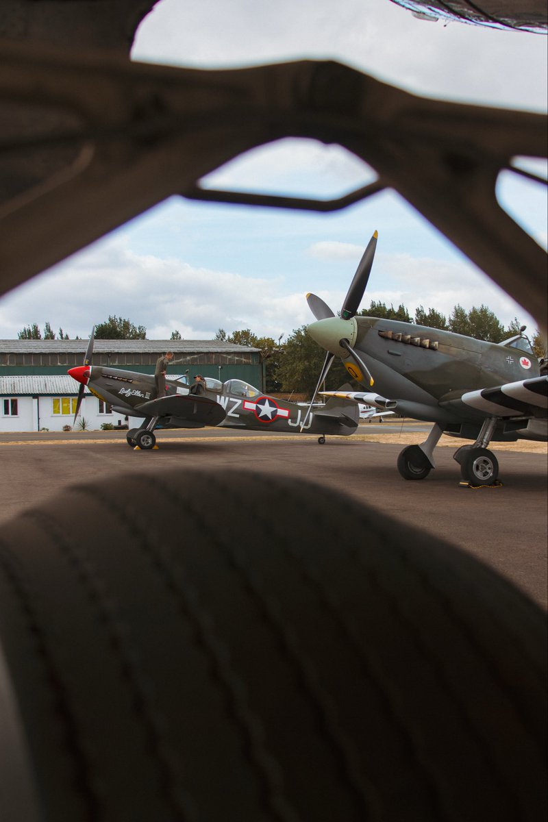 WHGA's tweet photo. What a way to round off our 4th and final day of @SpitfireBigginH flights for 2026! 

Today we were treated to a pair of Spitfires operating throughout the day, giving the airfield a real buzz and putting plenty of smiles on faces.

It’s been a pleasure welcoming so many of you! https://t.co/JX9Qfprnym