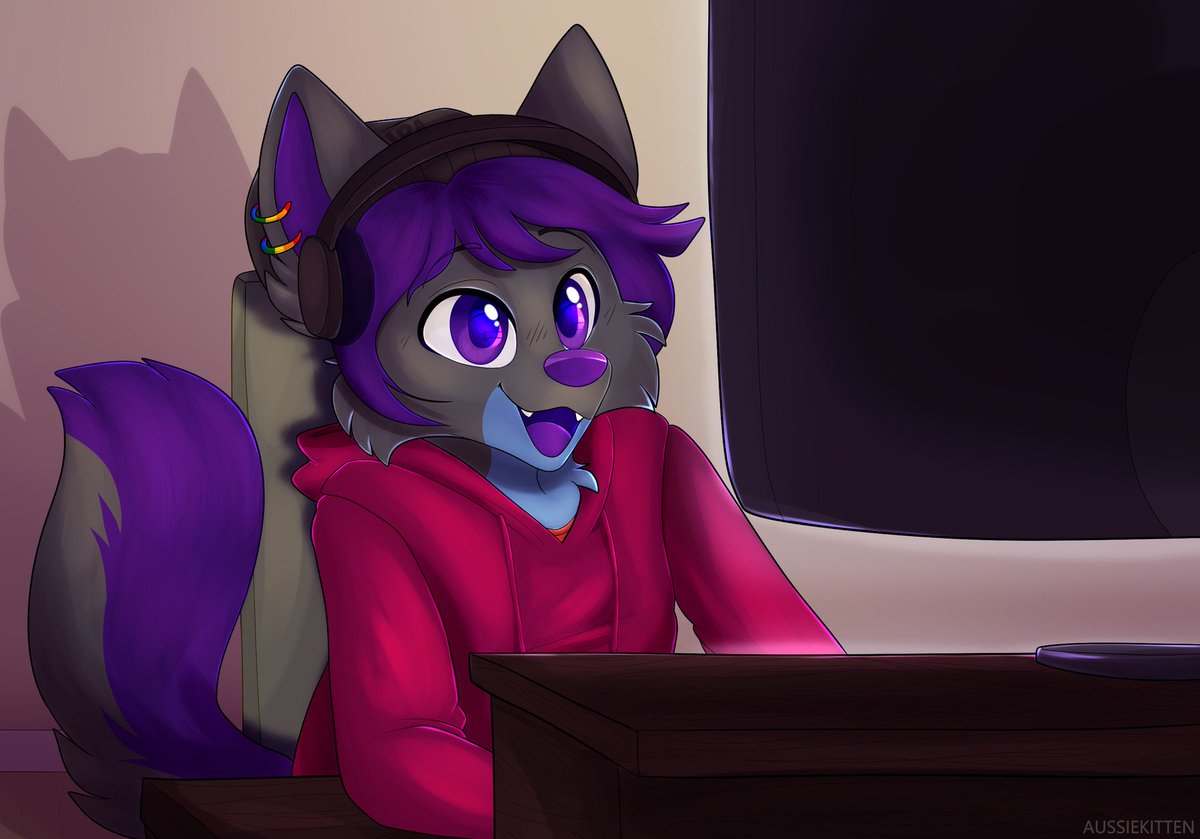 AkiraHusky4's tweet photo. Here is some of my favorite art I was able to commission! Thank you so much for bringing Akira and Mocha to life! @aussie_kitten https://t.co/GMMWahQcSa