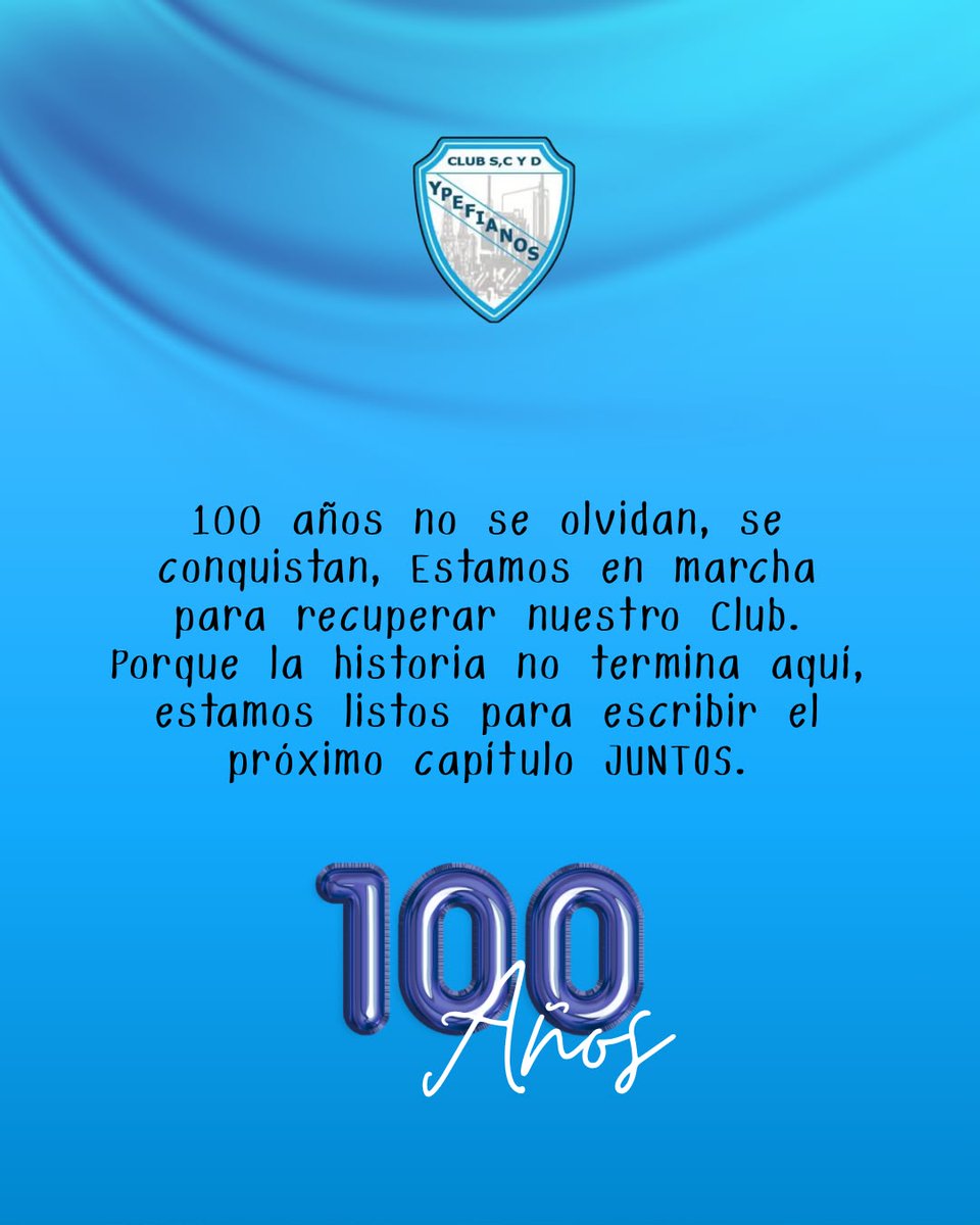 YpfClub's tweet photo. #recuperemoselclubypf #queelcentenarionosencuentreadentro https://t.co/aw1XSQCfMW